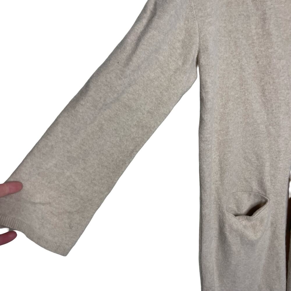 Anine Bing Jasni V-neck cardigan ivory cream long wool One Size - Picture 4 of 9